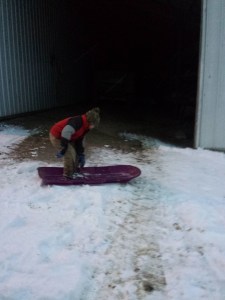 Reed on Sled